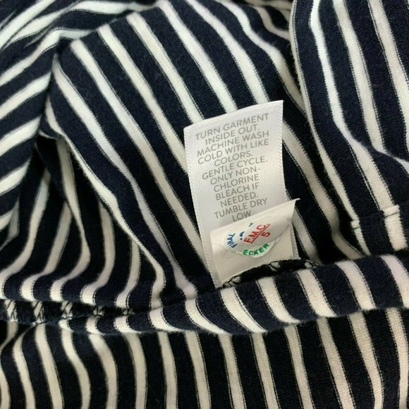 J Jill Lace Sleeve Striped Tunic Top Blue NWT - Picture 10 of 10